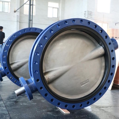Flange end concentric butterfly valve