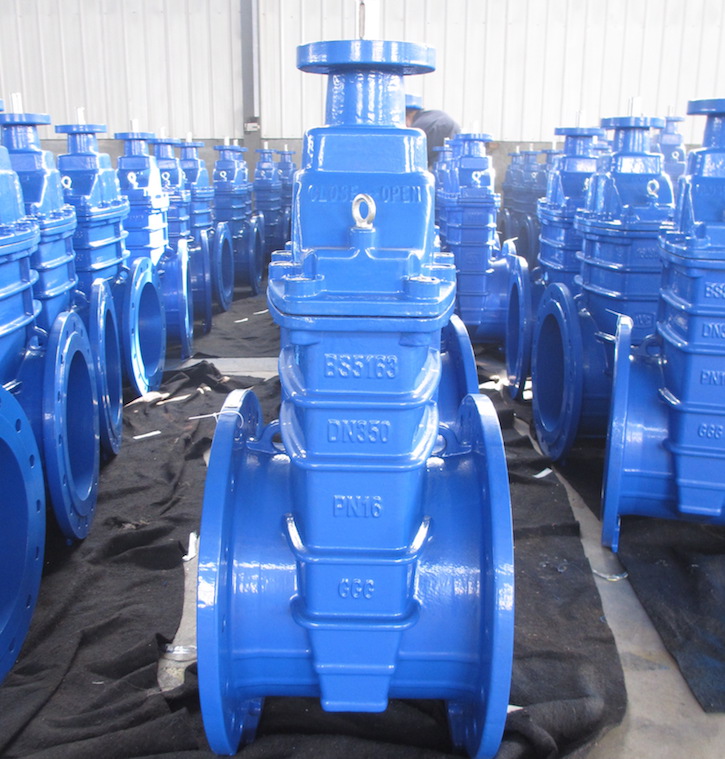 resilient seated gate valve with top flange